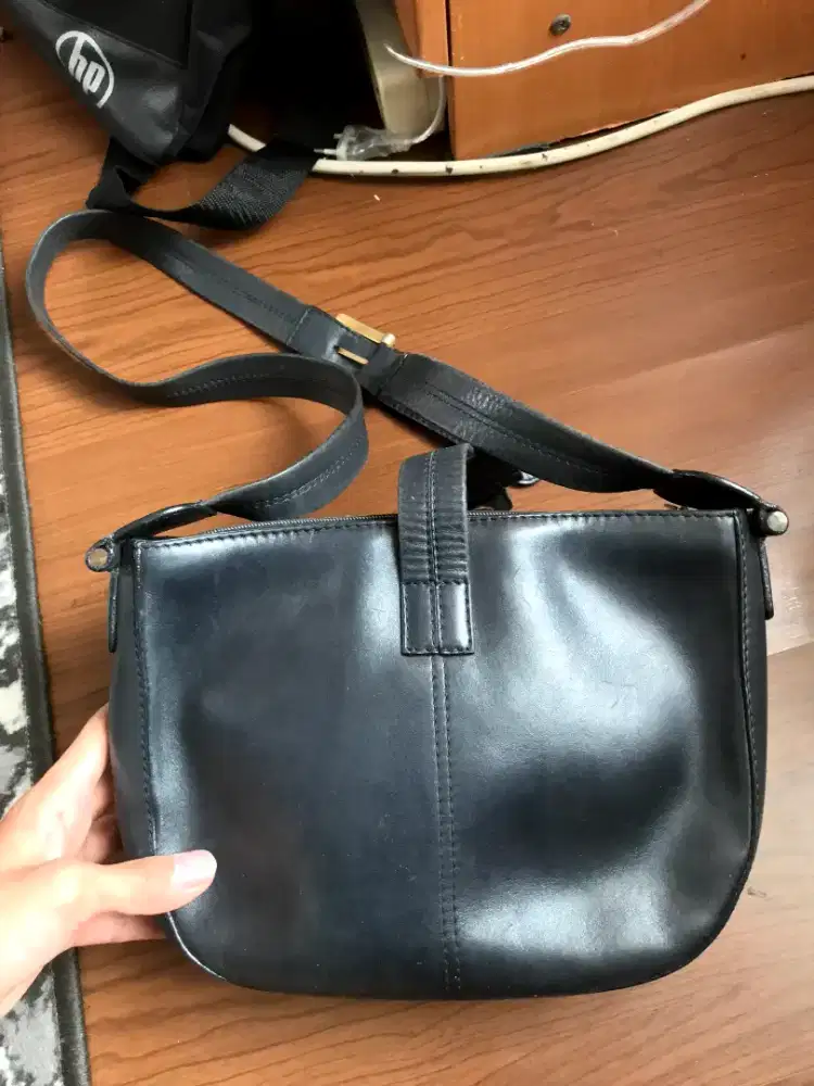 Tas selempang braun buffle