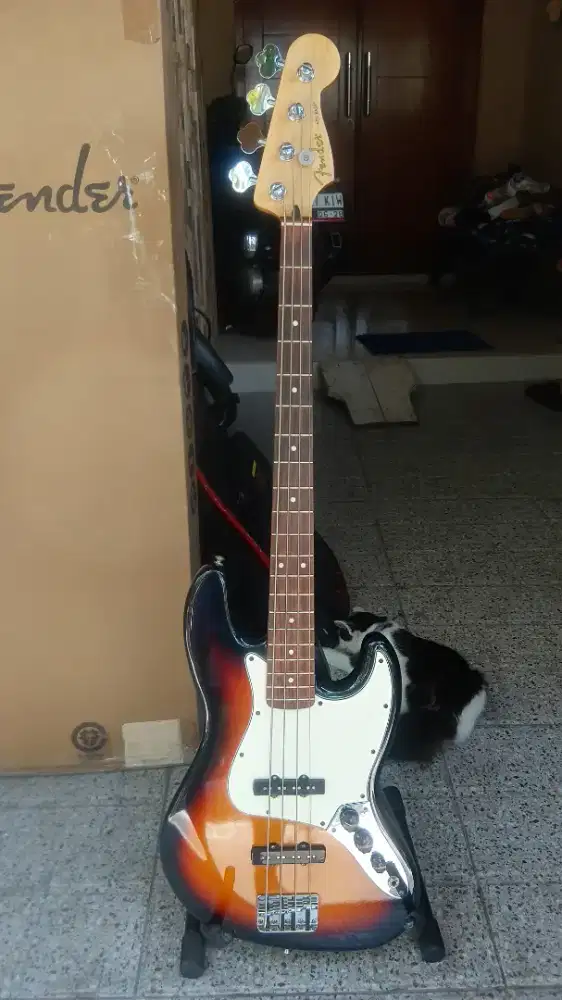 Fender jazz bass mexico 95% like new ada dus dan gigbagoriginal mantap