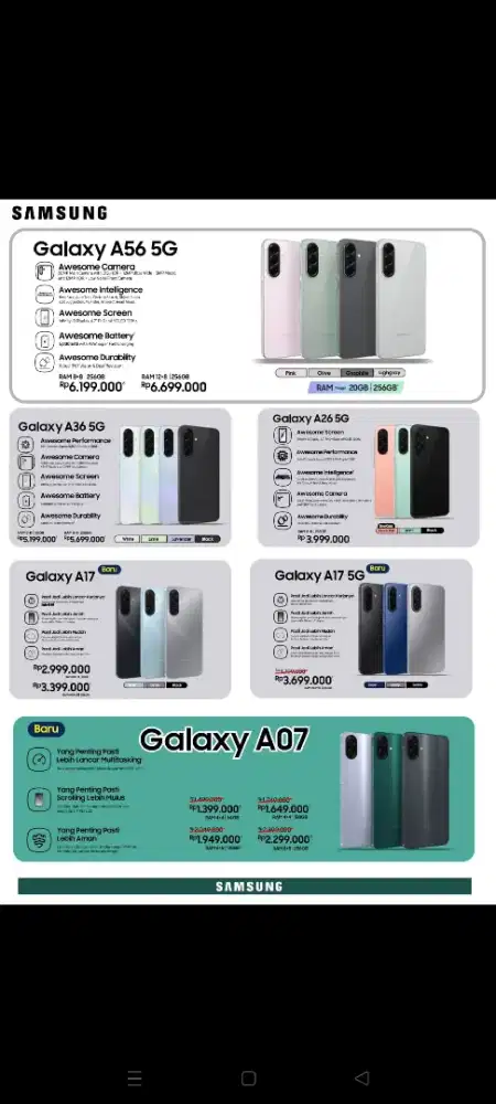 handphone galaxy samsung