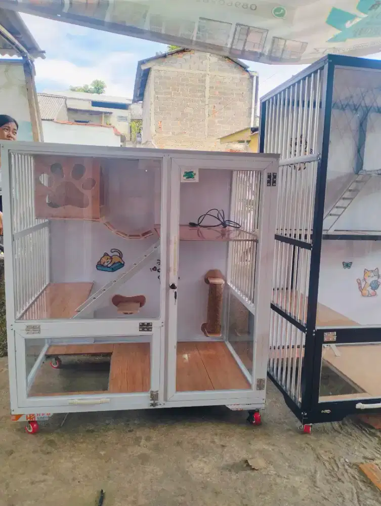 Kandang kucing alumunium