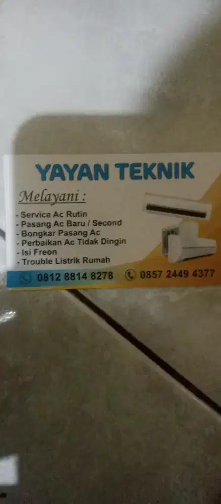 Jasa pasang ac dan service ac