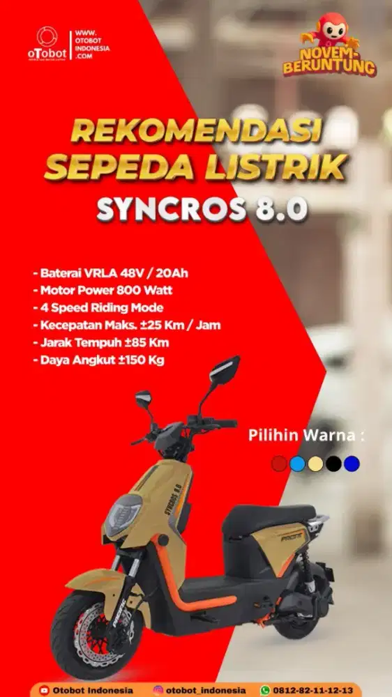 SEPEDA LISTRIK SYNCROS 8.0