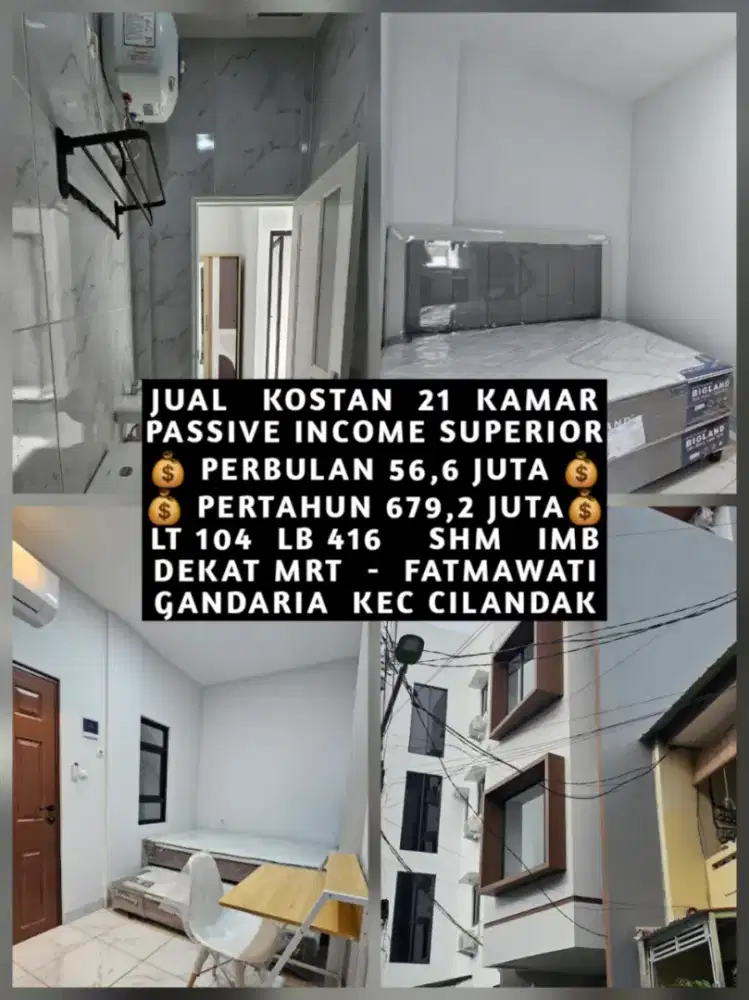 JUAL KOS KOST KOSAN KOSTAN GANDARIA CILANDAK DEKAT MRT FATMAWATI