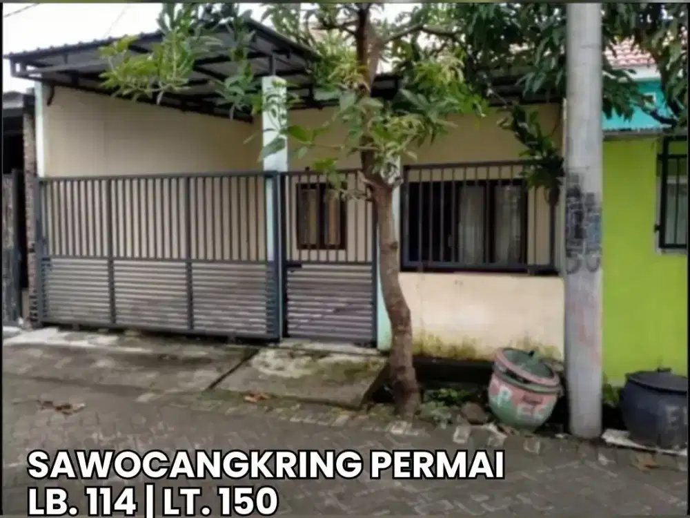 Rumah Sidoarjo Siap Huni di Perum Sawocangkring Permai Sukodono
