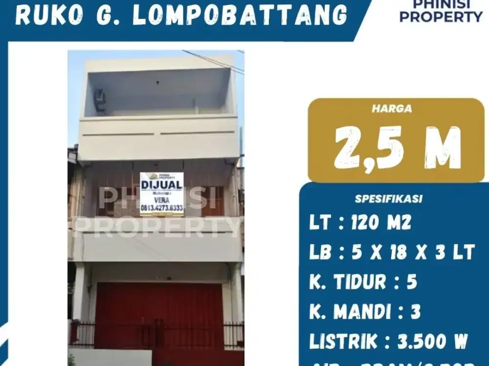 DIJUAL RUKO DI GUNUNG LOMPOBATTANG COCOK BUAT INVESTASI