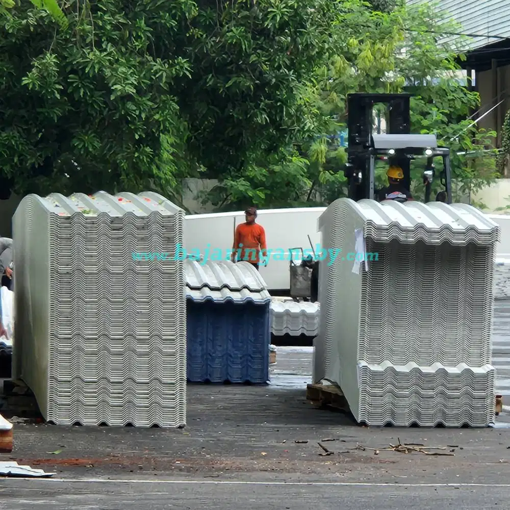 Jual Atap uPVC Alderon 830 Lite RS double single layer putih Surabaya