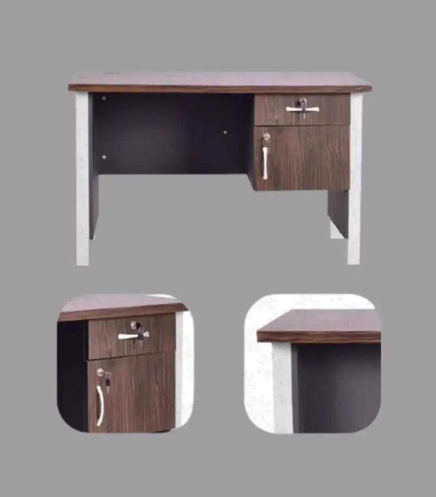 Meja Kerja Kantor VIP Super Unit Baru Free Ongkir Pasang