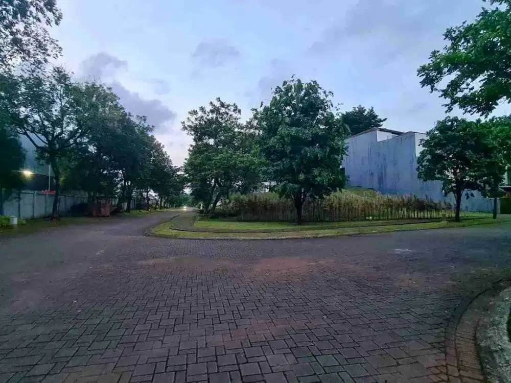 dijual dengan harga murah kavling corner di cluster brassia de park bsd