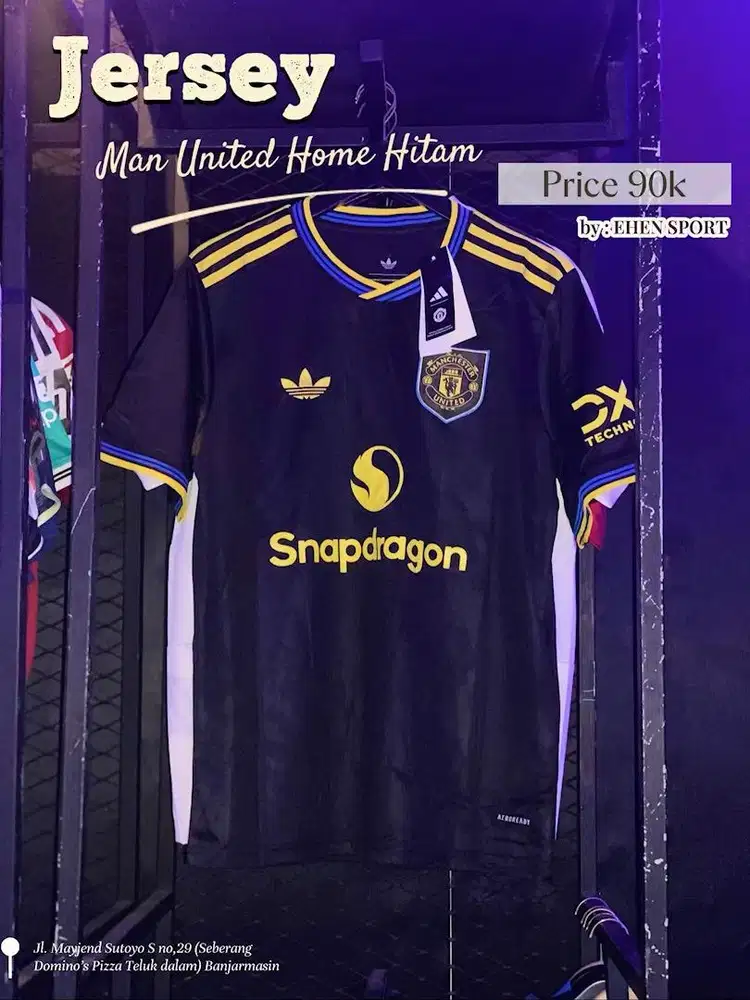 Jersey MU Home Hitam