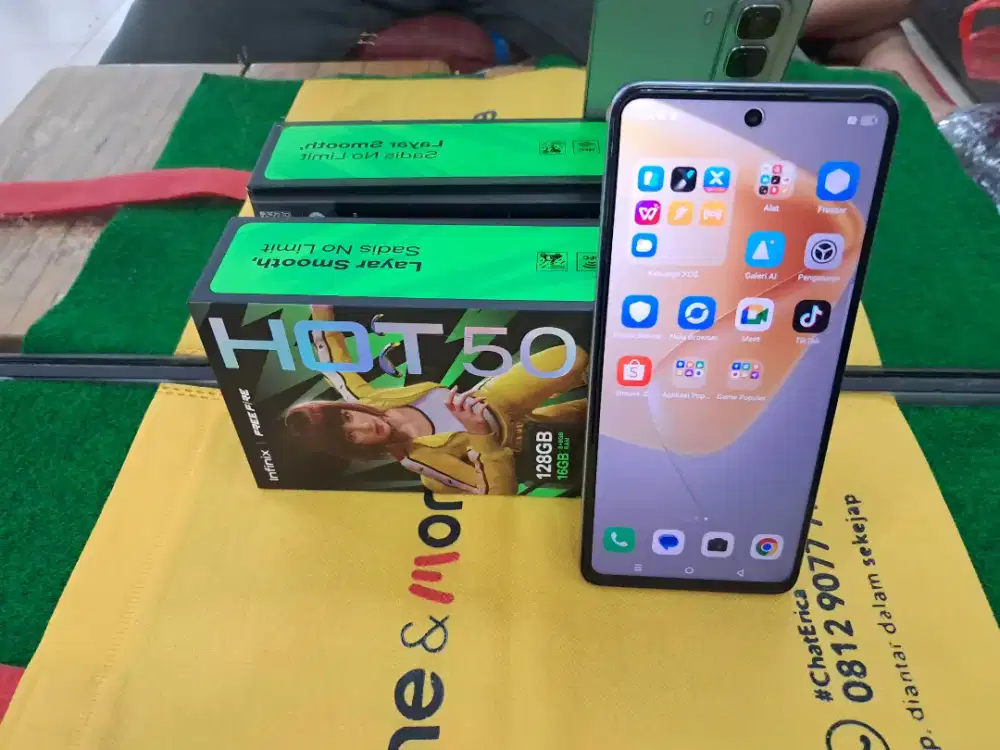 INFINIX HOT50 NFC 8/128 gb mulus no minus lengkap