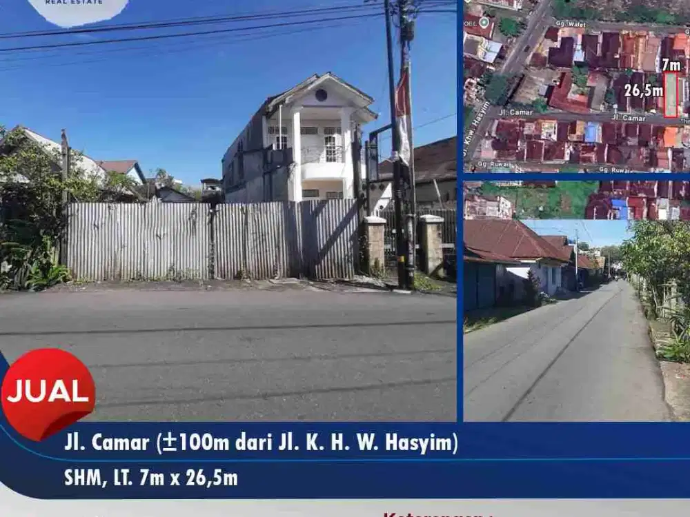 Dijual sebidang lahan di Jl. Camar, Pontianak Kota