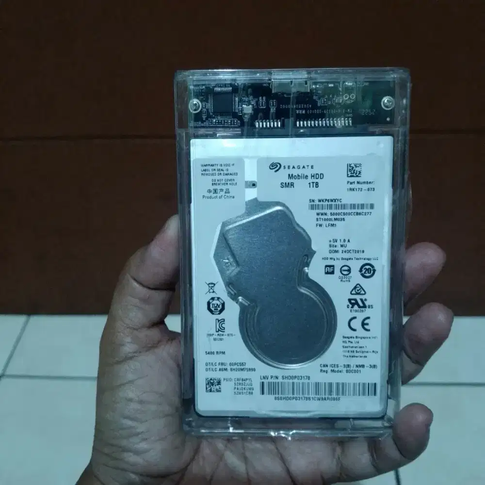 Harddisk eksternal 1 TB Seagate Sentinel 100%