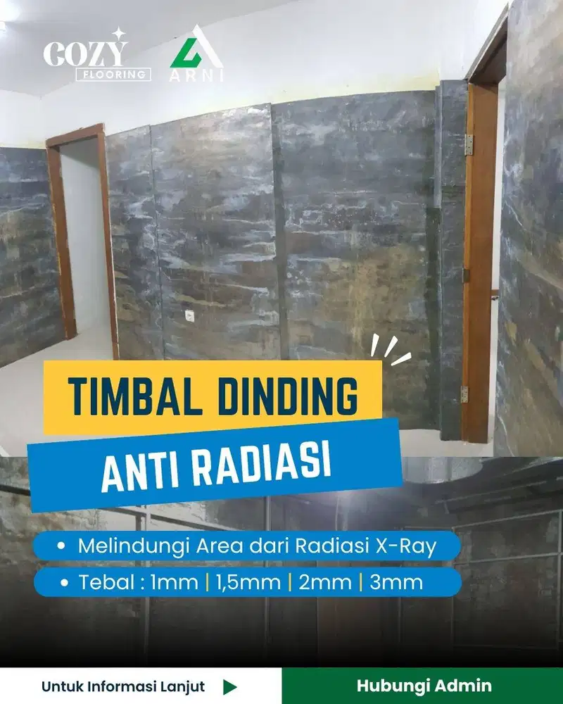 Timbal Dinding Anti Radiasi | pelapis Dinding Ruang Radiologi