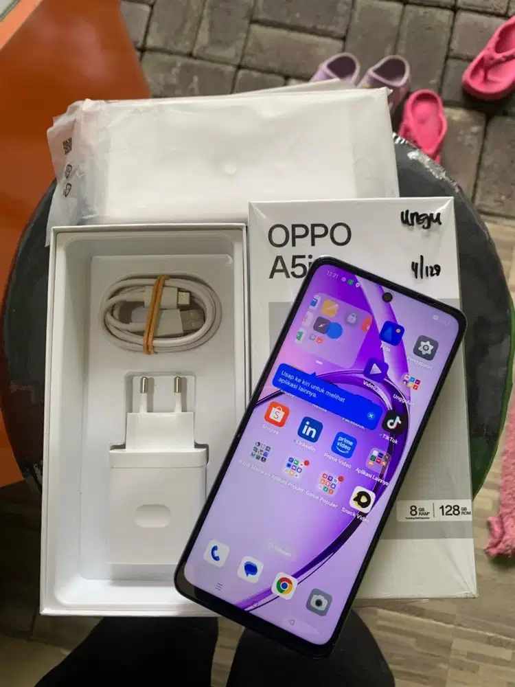 Oppo A5i 4/128 fullshet ori segel pemakaian 2bulan