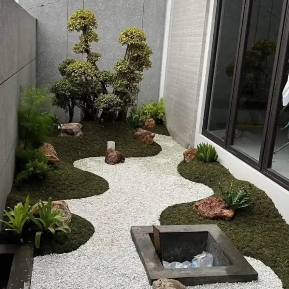 Taman minimalis taman kering taman Zen garden pasang taman sesuai req