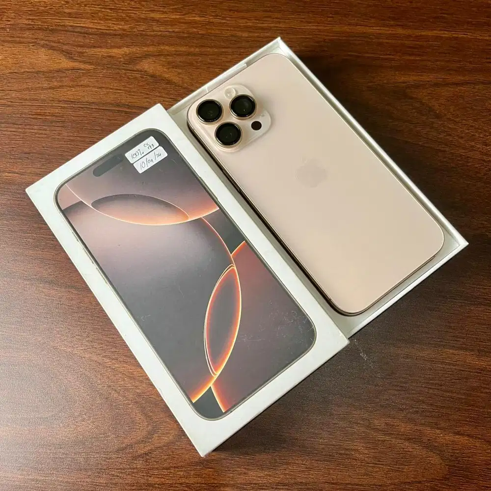 iPhone 16 PRO MAX 256GB [ Dessert Titanium ] Garansi Resmi IBox