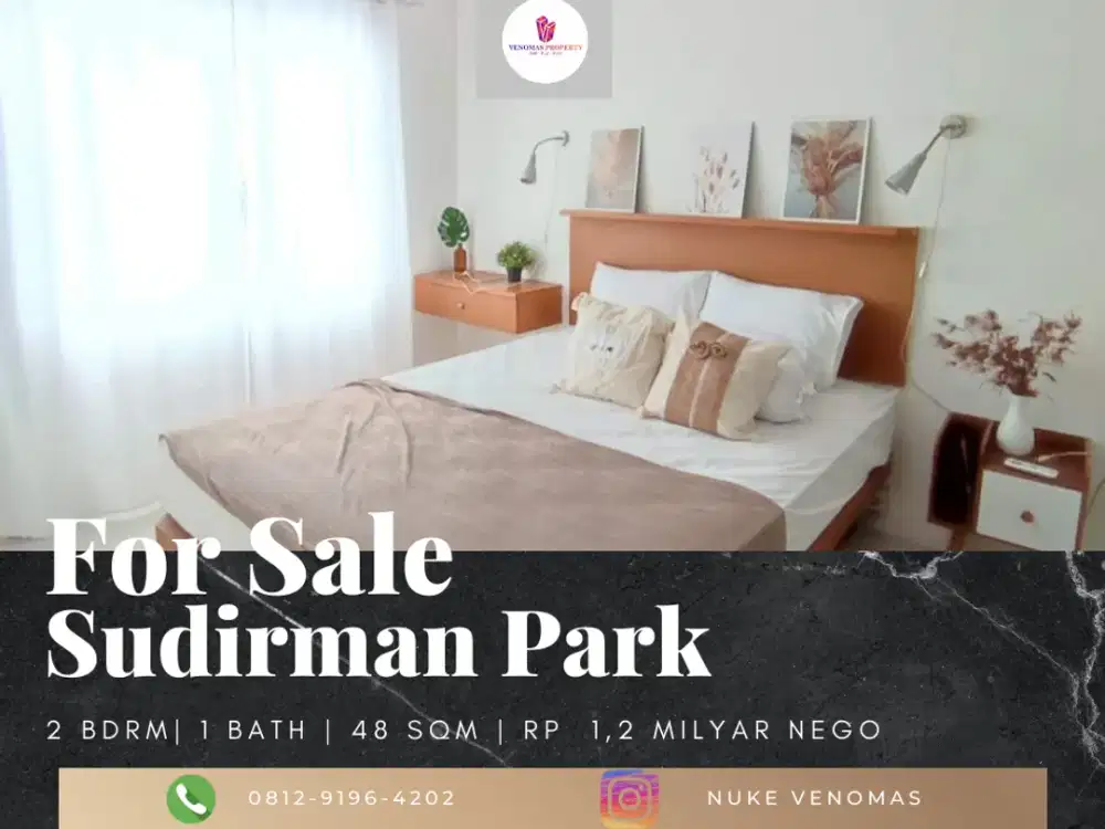 Dijual Apartemen Sudirman Park 2BR Full Furnished View Selatan