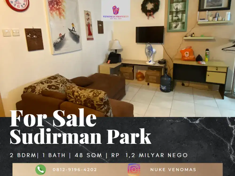 Dijual Apartement Sudirman Park 2 Bedrooms Full Furnished