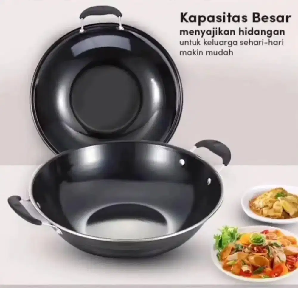 WAJAN KUPING ANTI LENGKET ENAMEL GROSIR