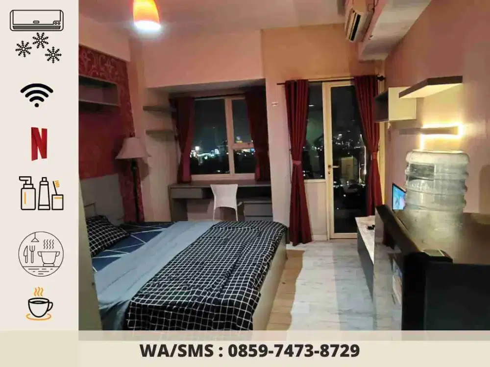Margonda Residence 4 Mares 4 Apartemen Harian Transit Depok Murah belakang d'mall dekat stasiun depok baru terminal