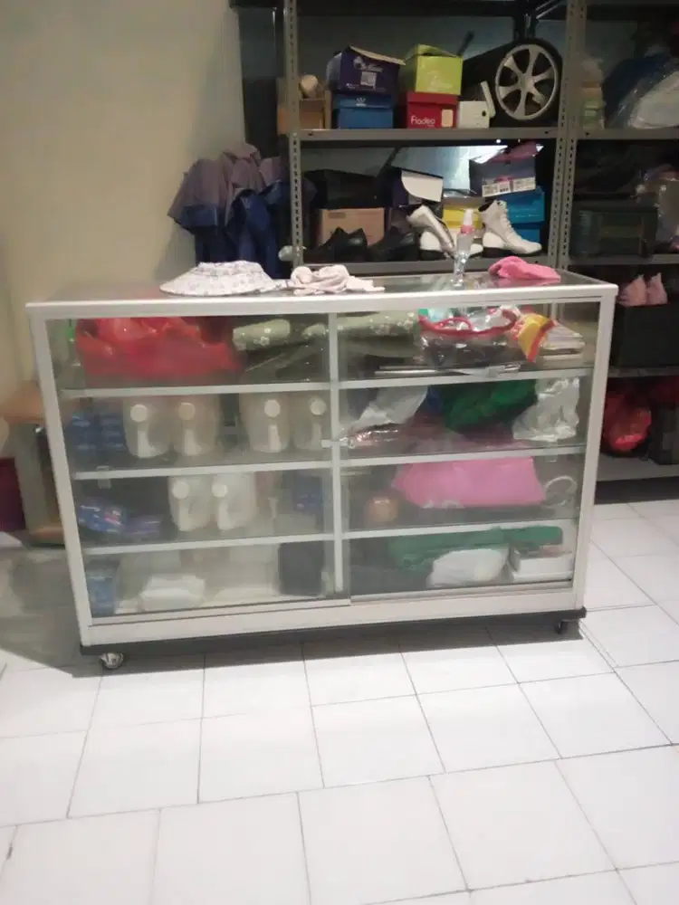 DI JUAL MURAH Etalase Kaca 4 susun (150cmx40cmx100cm)