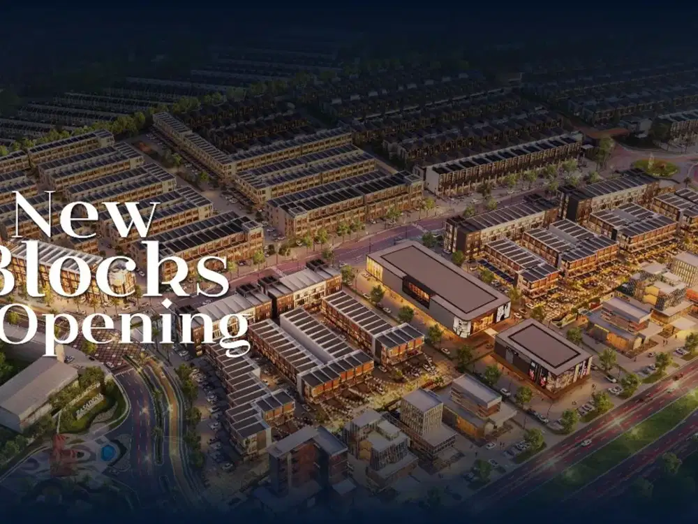 Grand Boulevard Aniva Blok E & G Gading Serpong Paramount Land 3 Lantai