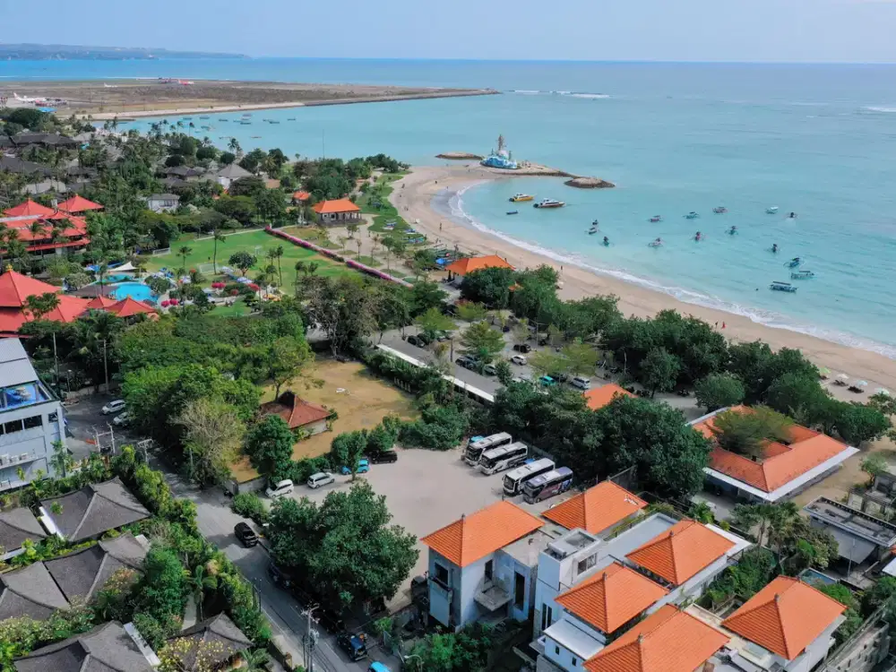 Dijual Tanah Beachfront Pantai Jerman Kuta Dekat Holiday Inn Palm