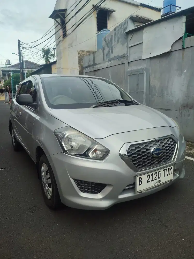 Datsun Go plus  tahun 2016 silver metalik nopol Genap jakarta Timur