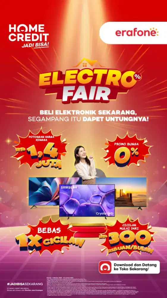 Segampang itu kamu bisa dapatkan tv dari home credit