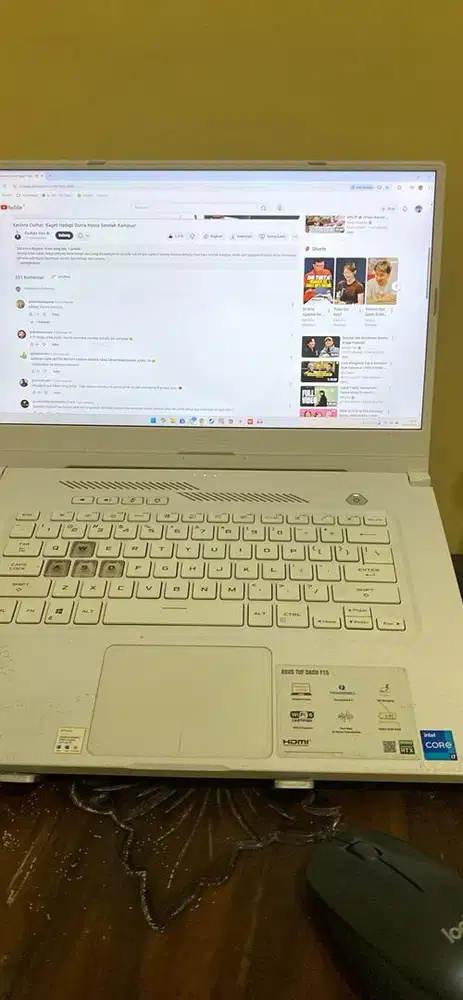 Asus tuf dash f15 fx516pc rtx 3050