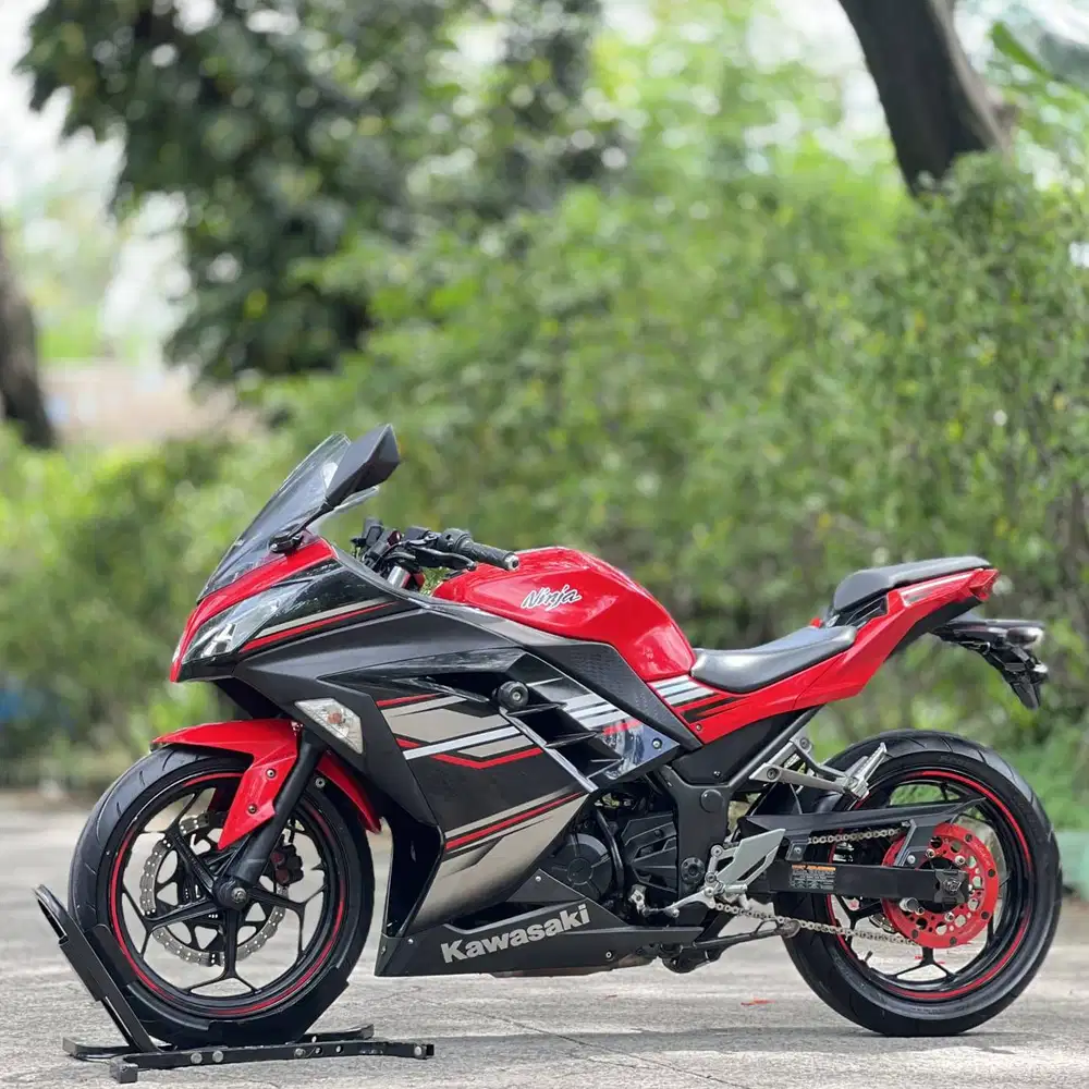 KAWASAKI NINJA 250 FI OLD ABS 2017 MERAH KM 14K PAJAK PANJANG SUPERB