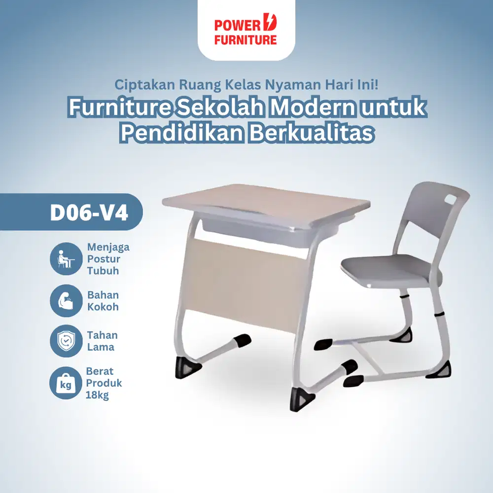 Meja Kursi Sekolah Tipe D06v4 - Meja Siswa Sekolah | Kursi Siswa
