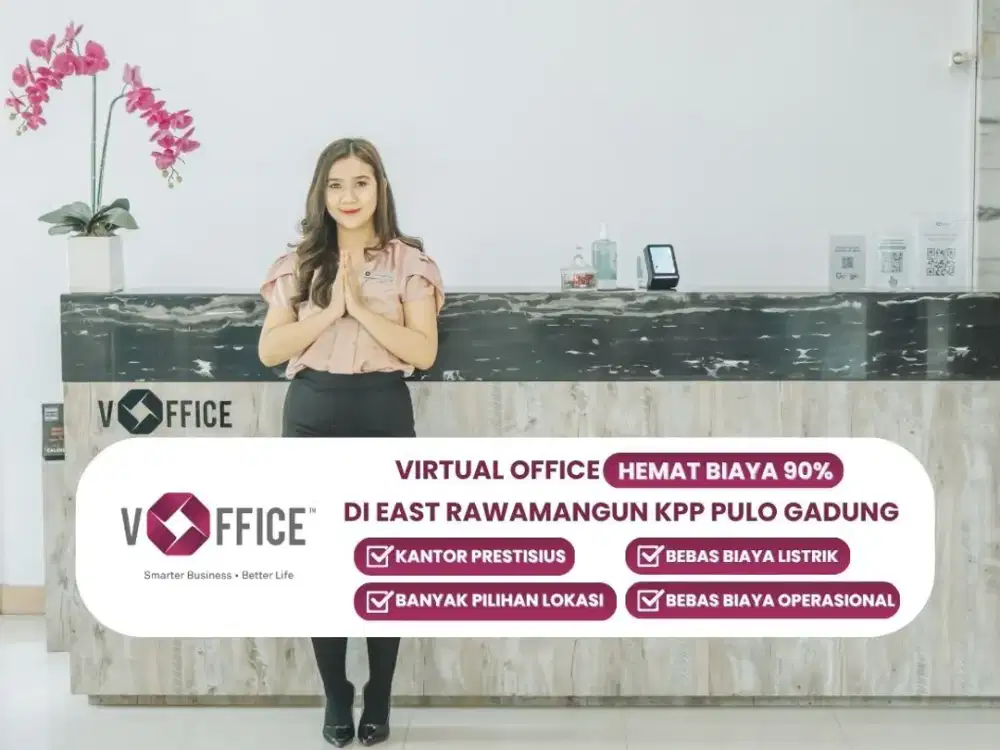 SEWA VIRTUAL OFFICE TAHUNAN AREA RAWAMANGUN JAKARTA TIMUR