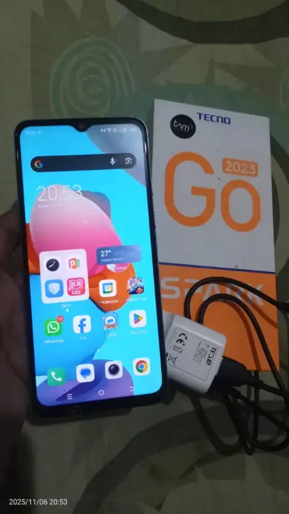 Hp tecno go 2023 ram4+3/64