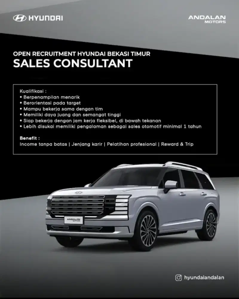 Open Recruitment Sales Hyundai Bekasi Timur