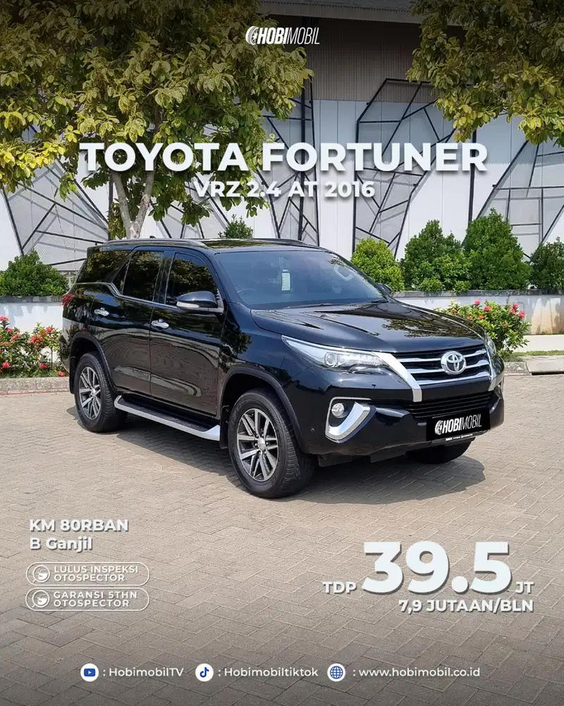Fortuner VRZ 2.4 AT 2016 Pemakaian 2017