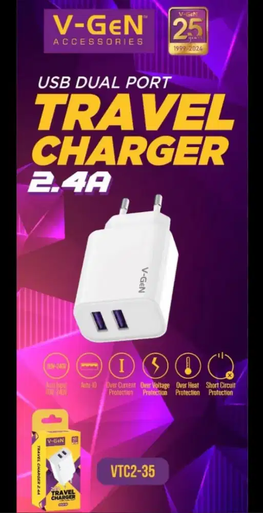 Vgen travel charger VTC2-35