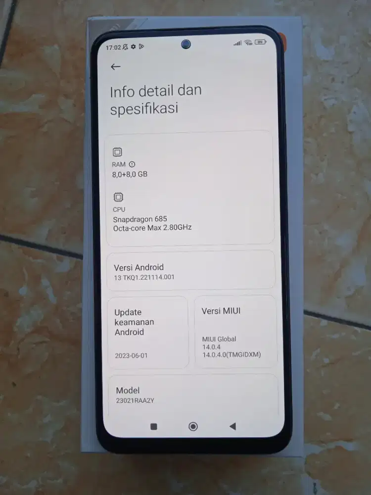 Redmi note 12 ram 8+8