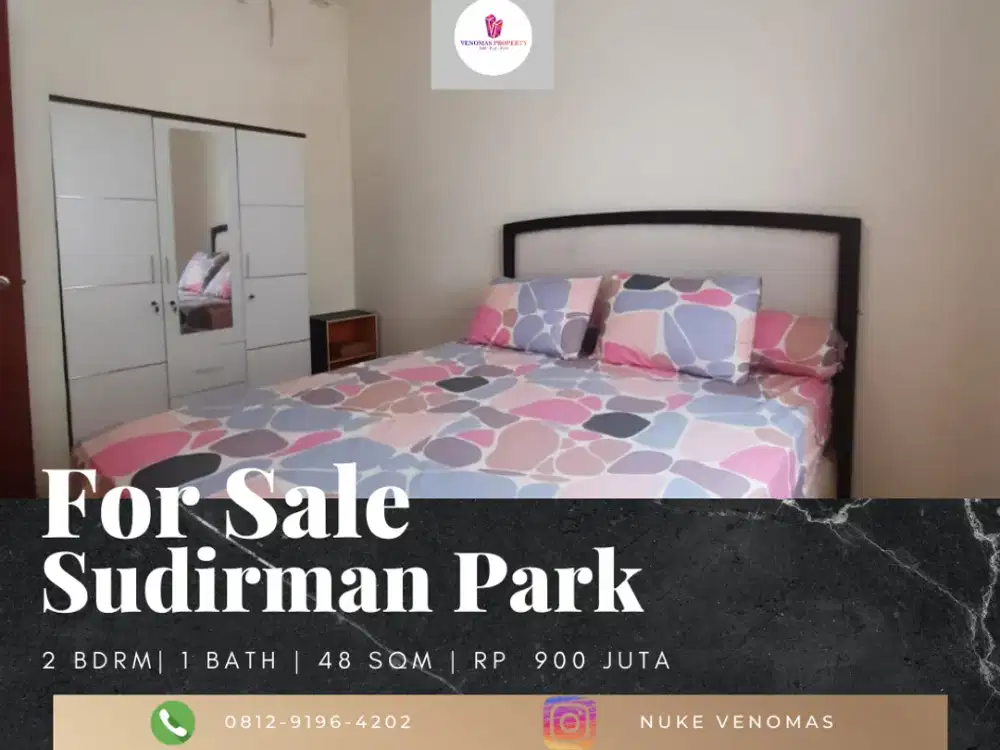 Dijual Apartemen Sudirman Park 2 BR Furnished Bagus View City