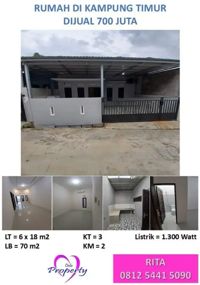 DIJUAL RUMAH DI KAMPUNG TIMUR