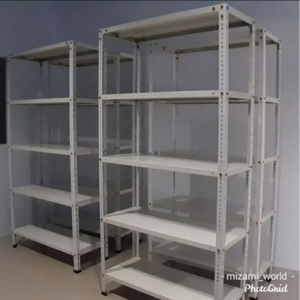 Rak besi siku 5 susun