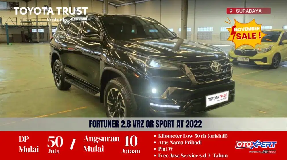 TOYOTA FORTUNER 2.8 VRZ GR SPORT MATIC 2022 (DP MINIM)