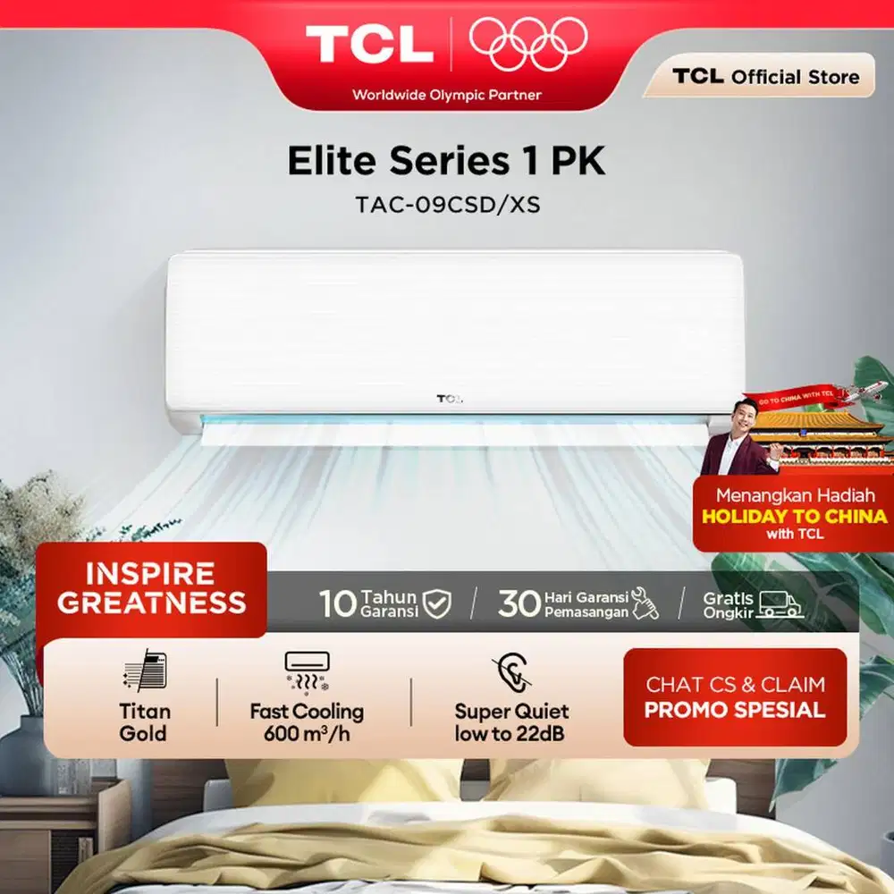 Promo Gokil AC TCL 1 PK Garansi Resmi Gratis Pasang