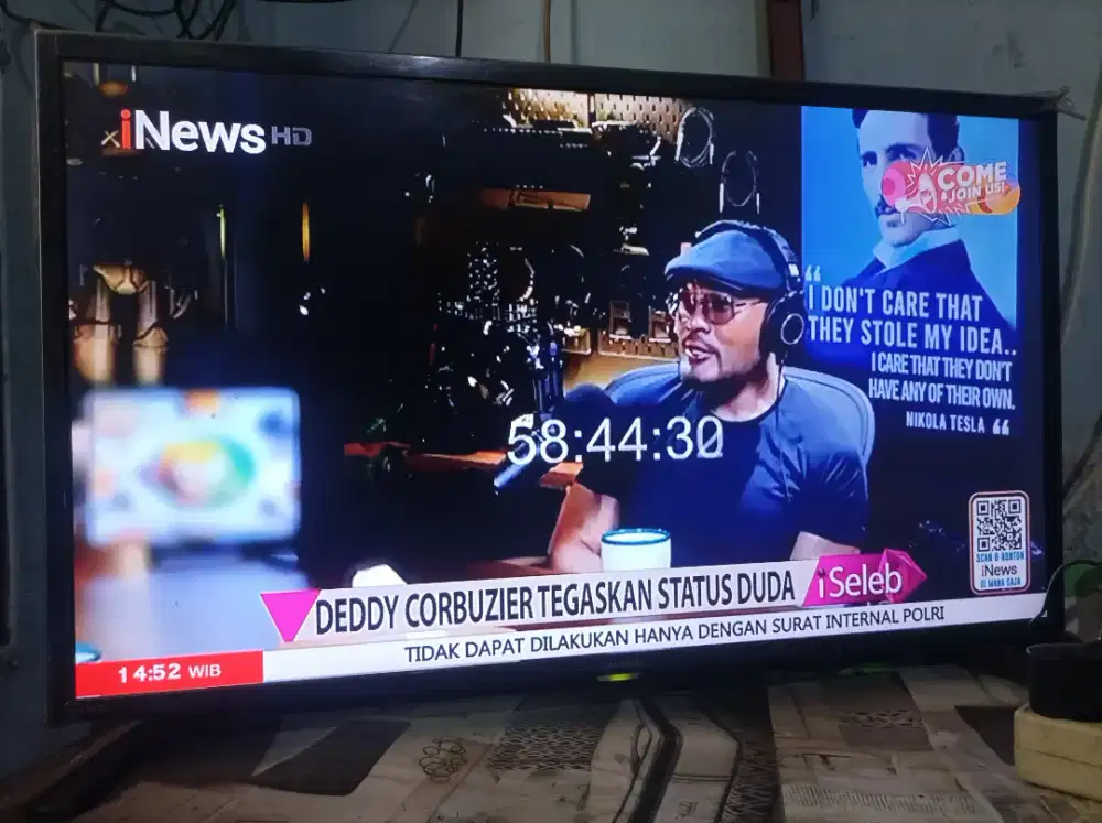 Televisi LED SHARP 32IN lengkap dusbuku
