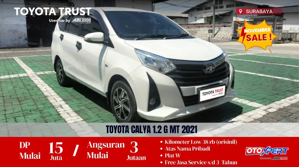 TOYOTA CALYA 1.2 G MANUAL 2021 (DP MINIM)
