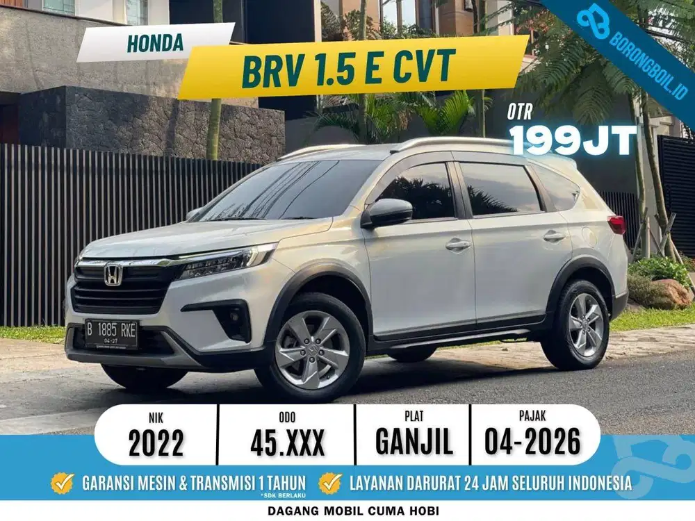 HONDA BRV E AT 2022 PUTIH ISTIMEWA FULLSET