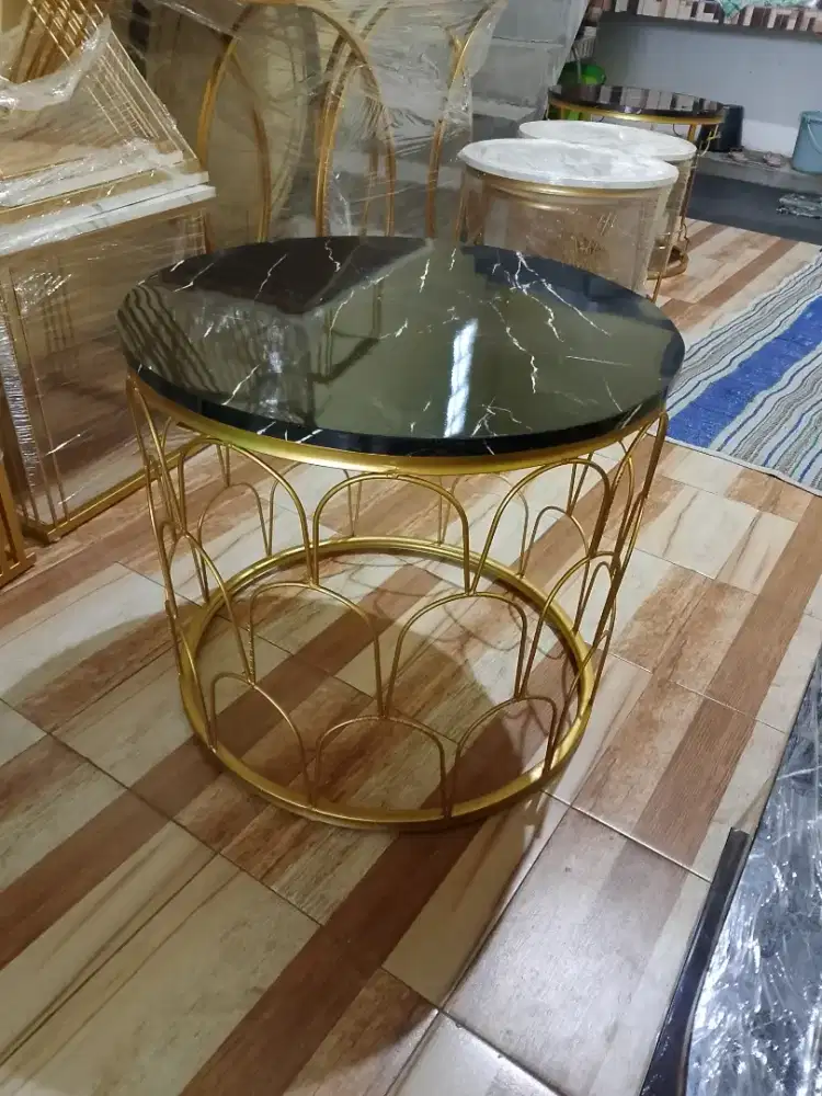 Meja Tamu Besi Bulat 60x50cm