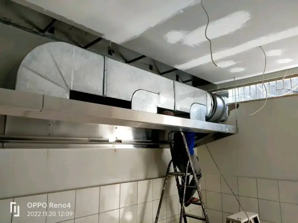 Pemasangan Instalasi ducting exhaust