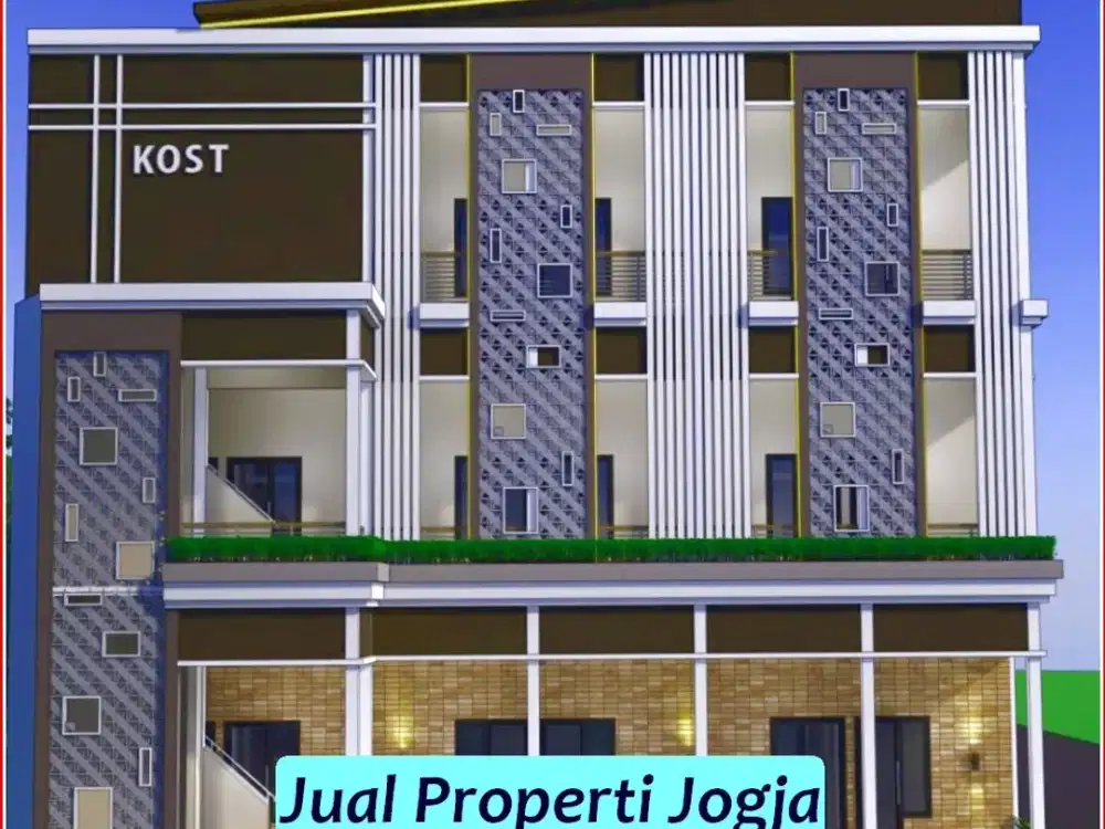 Kost 3 lantai 17 Kamar Dijual Murah Area Kaliurang Nempel UGM JOGJA