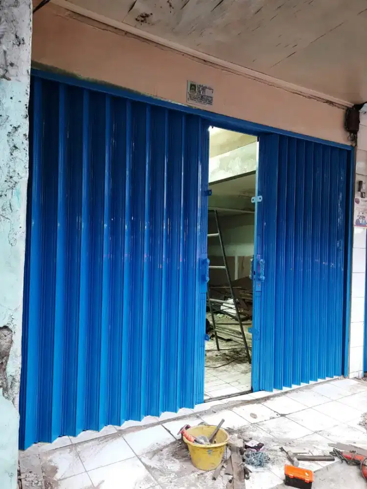 Folding gate harmonika rolling door baru